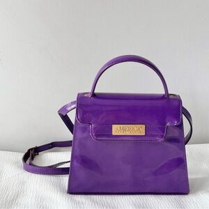 Vintage Perry Ellis Purple Crossbody Bag